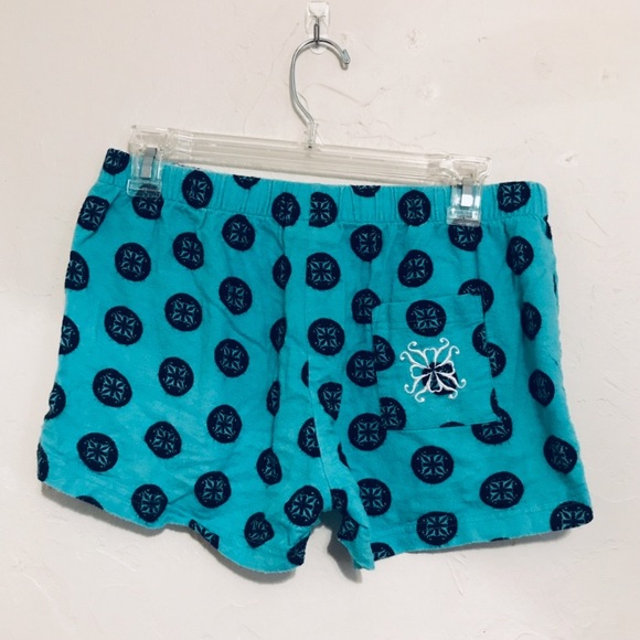 Rustic Cuff Turquoise Pajama Shorts - Picture 2 of 4